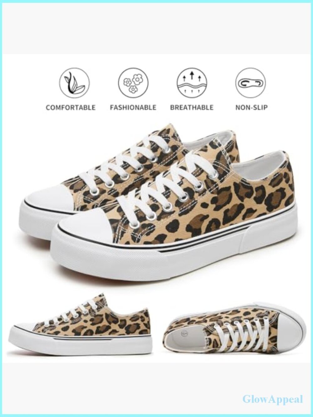 Low Top Canvas Sneakers Slip On Casual Tennis Shoes - Picture 5 of 7